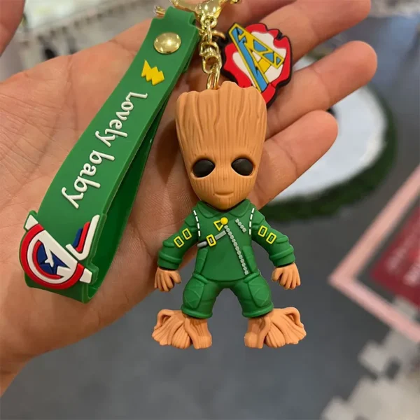 Marvel Guardians Keychains - Groot, Rocket, Raccoon for Fans