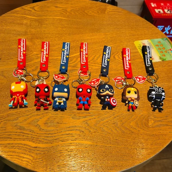 DC Marvel Keychains - Spiderman, Avengers, Iron Man