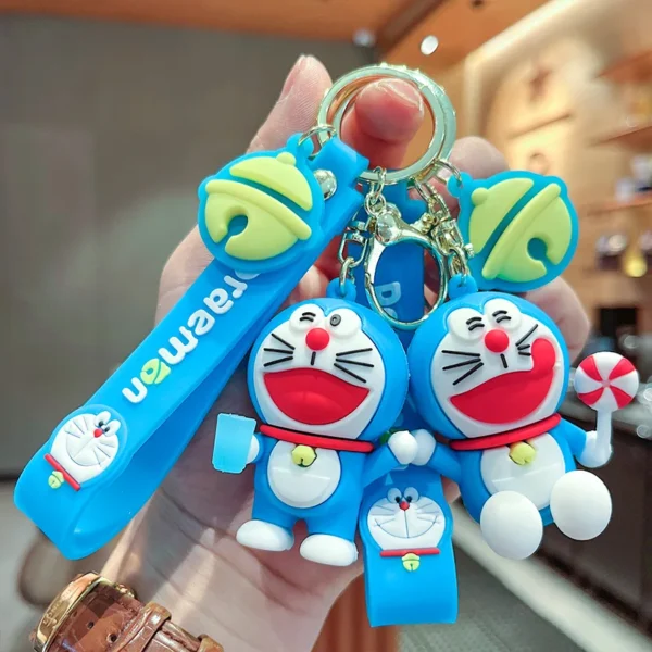 Doraemon Keychains Cute Dingdang Cat Pendant Anime Style