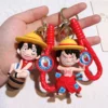 One Piece Keychains Kawaii Luffy Zoro Chopper Figure Keyrings