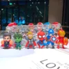 Marvel Superhero Keychains - Iron Man, Spider-Man PVC Cute Key Rings