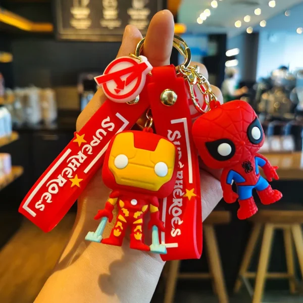 DC Marvel Keychains - Spiderman, Avengers, Iron Man