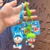 Kawaii Doraemon Keychains: Cute Cartoon Couple Bag Charms