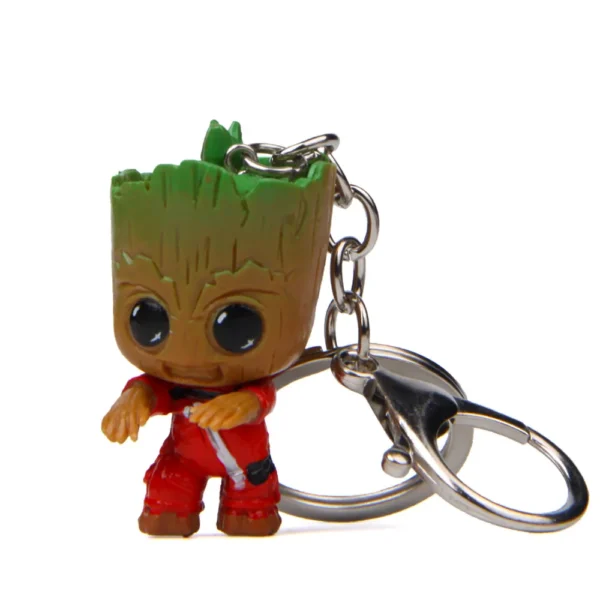 Disney Marvel Baby Groot Keychains - Cute Anime Figure Toy