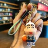 Crayon Shin-chan Keychains Anime Doll Pendant Car Key Ring