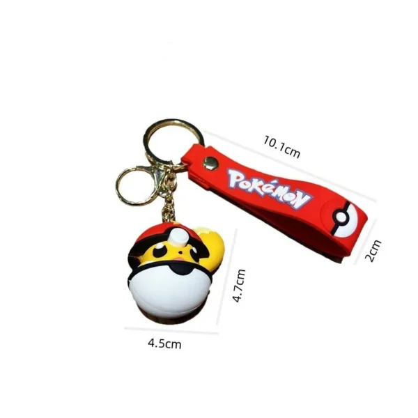 Cute Pikachu Keychains - Pocket Monster Doll, Car Pendant Keyrings