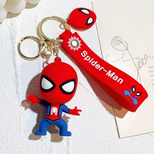 Marvel Avengers Spiderman Keychains - Cute Superhero Pendant, Kawaii