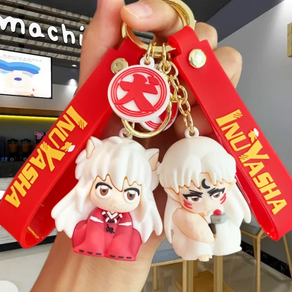 Anime Inuyasha Creative Q Version Keychains, Unique Sesshomaru Design, Fashion Accessory