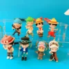 One Piece Keychains - Anime Figures Luffy Zoro - Backpack Pendant Car Keyring