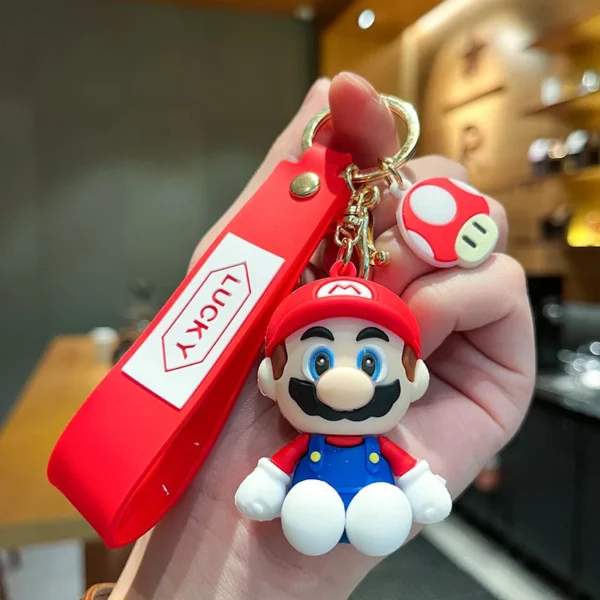 Super Mario Keychains Classic Game Character Models Bookbag Accessories