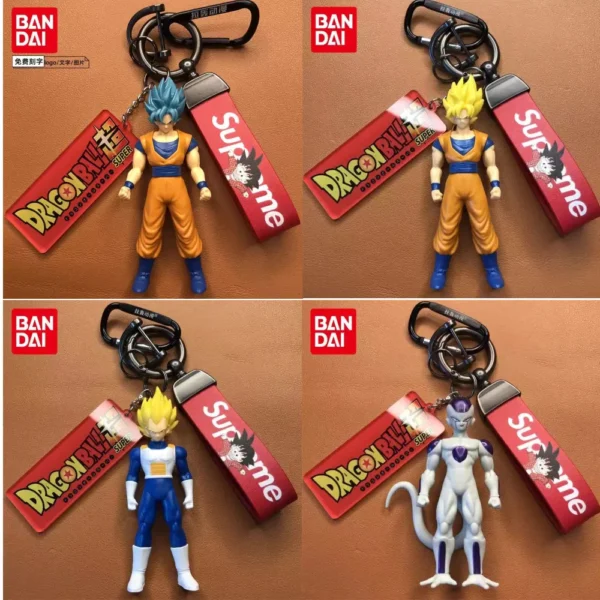 Dragon Ball Z Keychains - Super Saiyan Figures, Car & Bag Charms