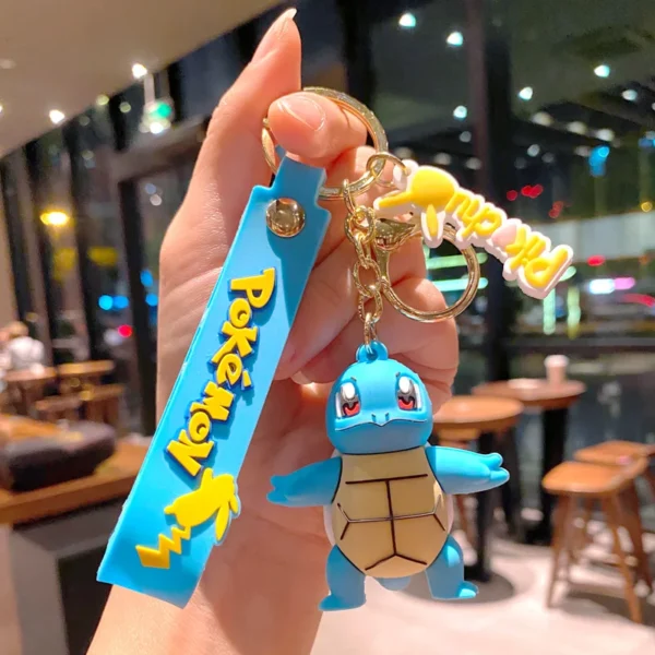 Kawaii Pokemon Keychains - Anime Figures, PVC, 6-8cm