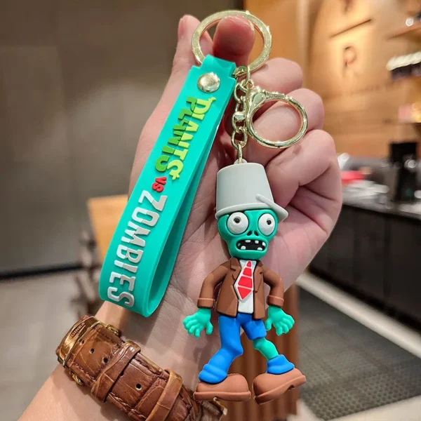 Plants vs. Zombies Keychain Classic Game Doll Car Pendant Toy