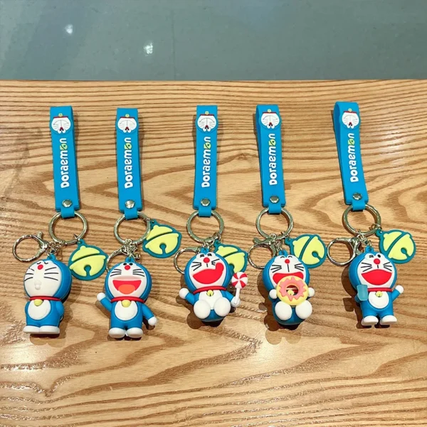 Doraemon Keychains Cute Dingdang Cat Pendant Anime Style