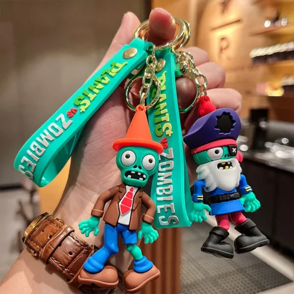 Plants vs. Zombies Keychain Classic Game Doll Car Pendant Toy