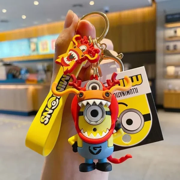 Anime Minions Keychain Cute Cartoon Design Perfect for Keys Bags