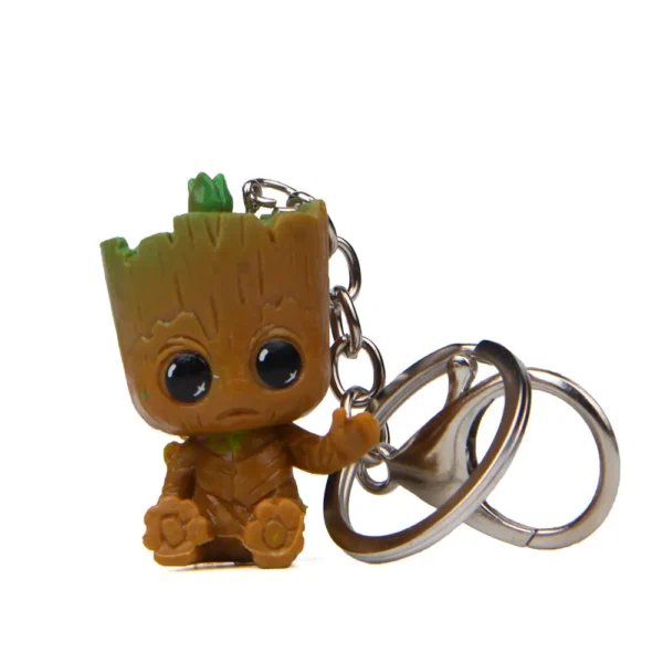 Disney Marvel Baby Groot Keychains - Cute Anime Figure Toy