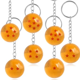 Dragon Ball Keychains - 7 Star Charms, Anime Accessories