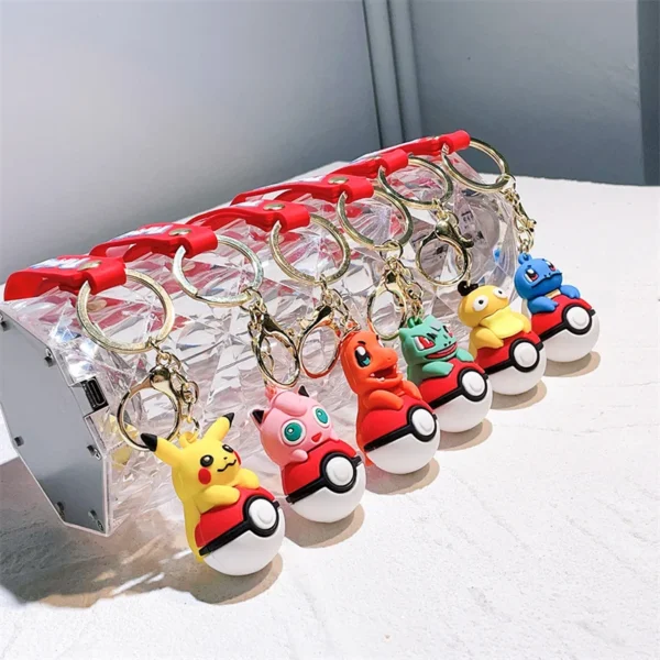 2024 Pikachu Keychains - Pokemon Inspired, Unisex Doll Key Pendants