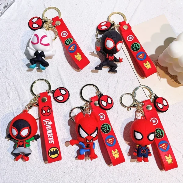 Spider-Man Across the Spider-Verse Keychains Action Figures