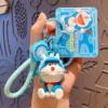 Kawaii Doraemon Keychains: Cute Cartoon Couple Bag Charms