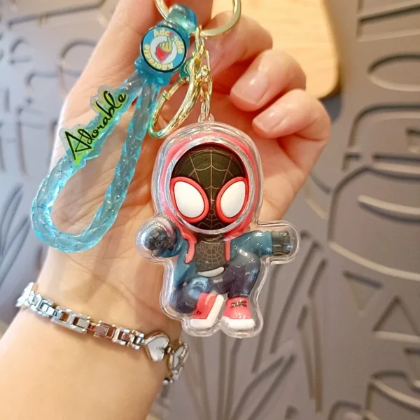 Spider-Man Keychains - Cute Cartoon, Trendy Car Accessory