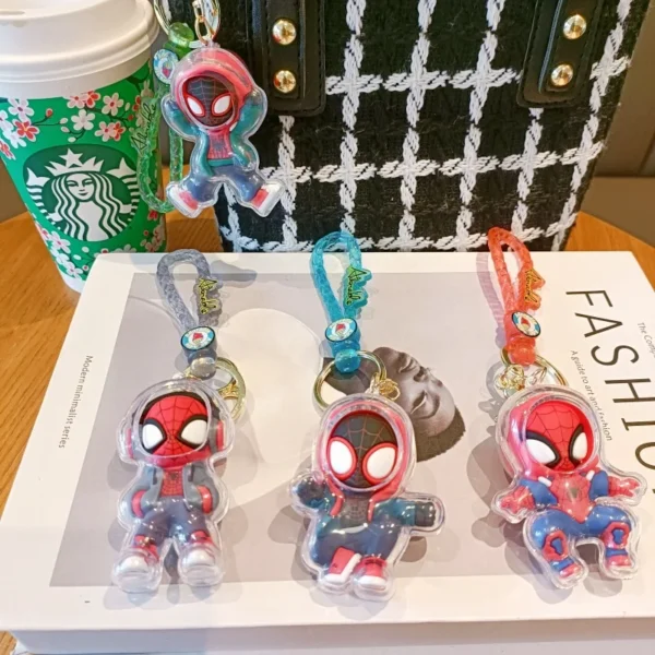 Spider-Man Keychains - Cute Cartoon, Trendy Car Accessory