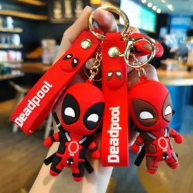 Marvel Deadpool Anime Figures Keychains: Fashionable Bag Pendant