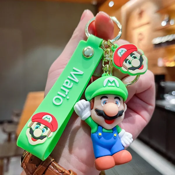 Super Mario Keychains Classic Game Character Models Bookbag Accessories