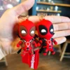 Marvel Deadpool Anime Figures Keychains: Fashionable Bag Pendant