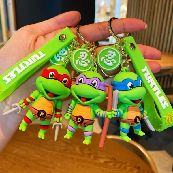 Anime Ninja Turtle Keychain Raphael Donatello Car Bag Accessory