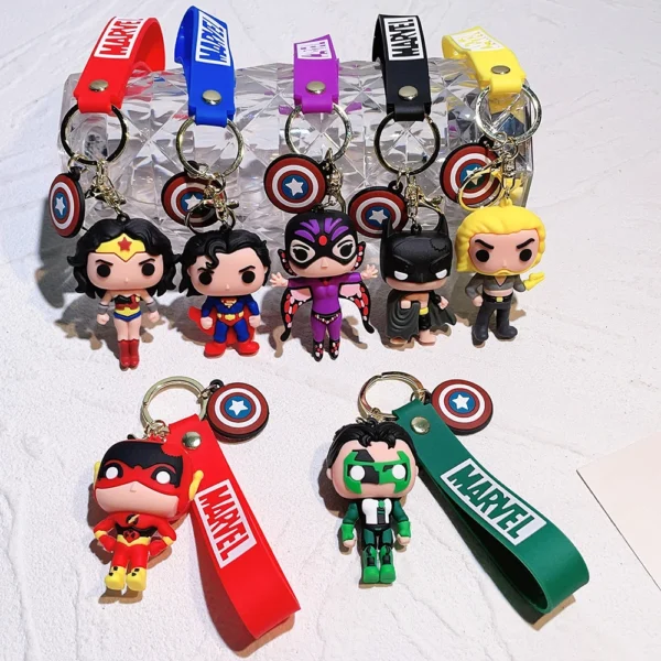 DC Universe Keychains - Batman, Superman, Wonder Woman Models