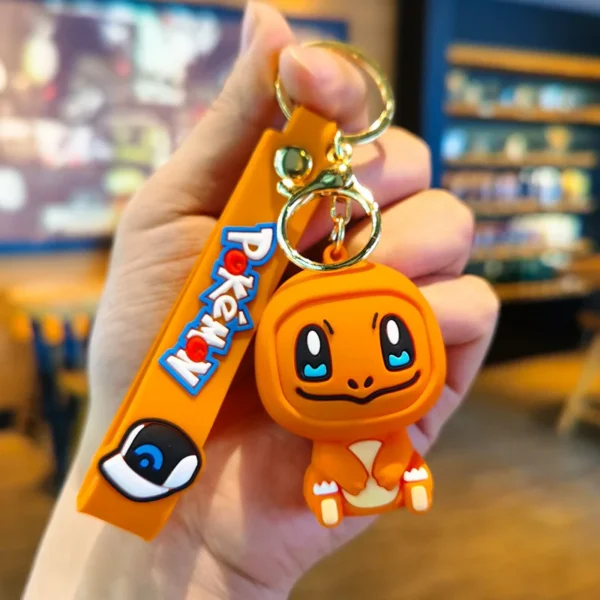 Kawaii Pokemon Keychains - Pikachu, Psyduck, Squirtle, More!