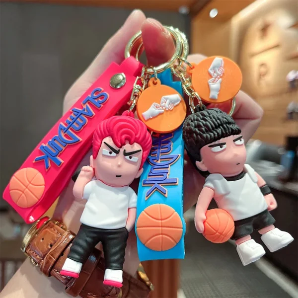 Slam Dunk Master Keychains Creative Anime Basketball Boy Doll Pendant