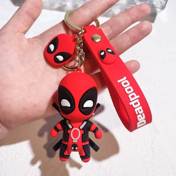 Marvel Deadpool Q Keychains Cute Doll Pendant, Anime Figures