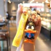 Anime Character Keychains - Bugs Bunny, Daffy Duck, Cat Designs