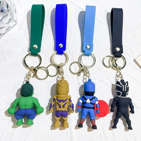 Disney Marvel Keychains - Iron Man, Spider Man