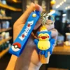 Pokemon Keychains - Pikachu Anime Figures, Kawaii Car Key Rings