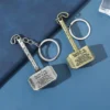 Thor Hammer Mjolnir Keychains Dark World Ragnarok Marvel Avengers