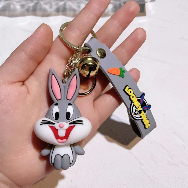 Cartoon Anime Bunny Keychains - Cartoon Doll Design for Car, Bag