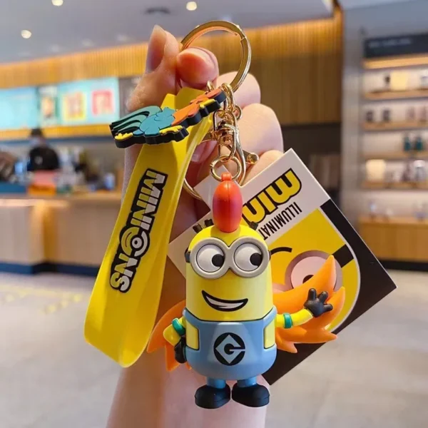 Anime Minions Keychain Cute Cartoon Design Perfect for Keys Bags