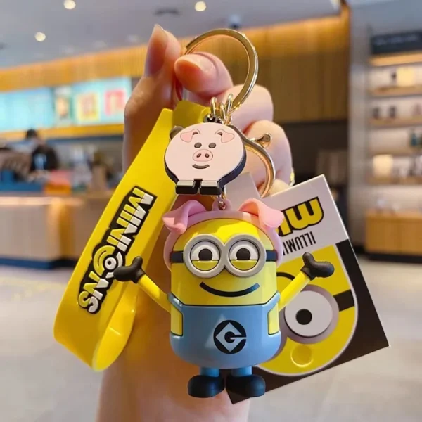 Anime Minions Keychain Cute Cartoon Design Perfect for Keys Bags