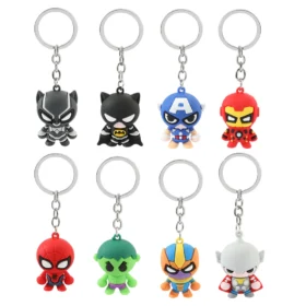 Marvel Heroes Keychains - Iron Man, Captain America, Spiderman Designs