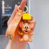 Tom & Jerry Keychains - Cute Cat & Mouse Action Figures