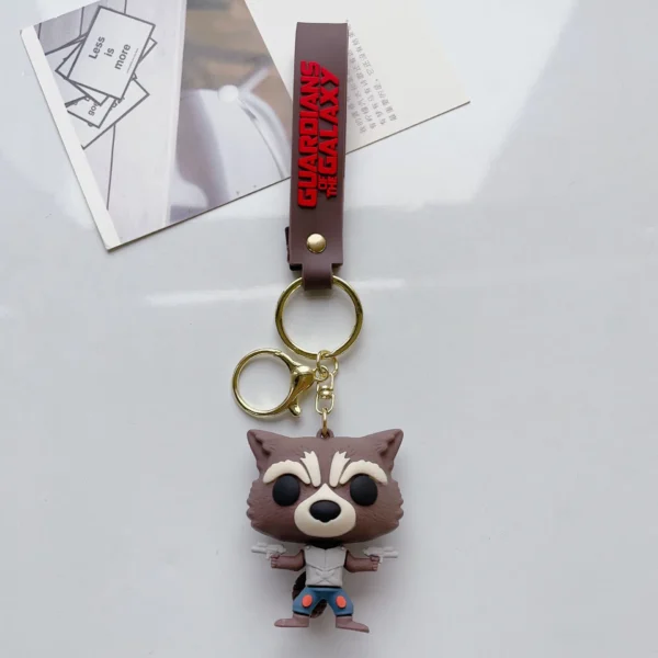 Marvel Guardians Keychains - Groot, Rocket, Raccoon for Fans