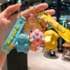 Pokemon Keychains Anime Action Figures PVC Model Pikachu Couple Pendant