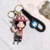 One Piece Keychains Kawaii Luffy Zoro Chopper Figure Keyrings