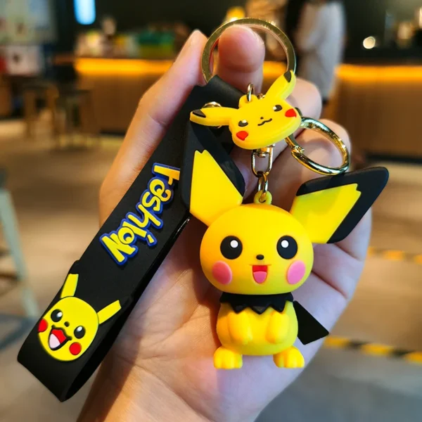 Pokémon Anime Keychains - Raichu, Pikachu, Pichu, Mimikyu, Togedemaru Figures