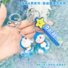 Doraemon Swimming Ring Keychains Cute Doll Floating Fun