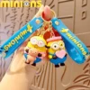 Cartoon Minions Keychain Despicable Me PVC Doll Car Pendant Toy